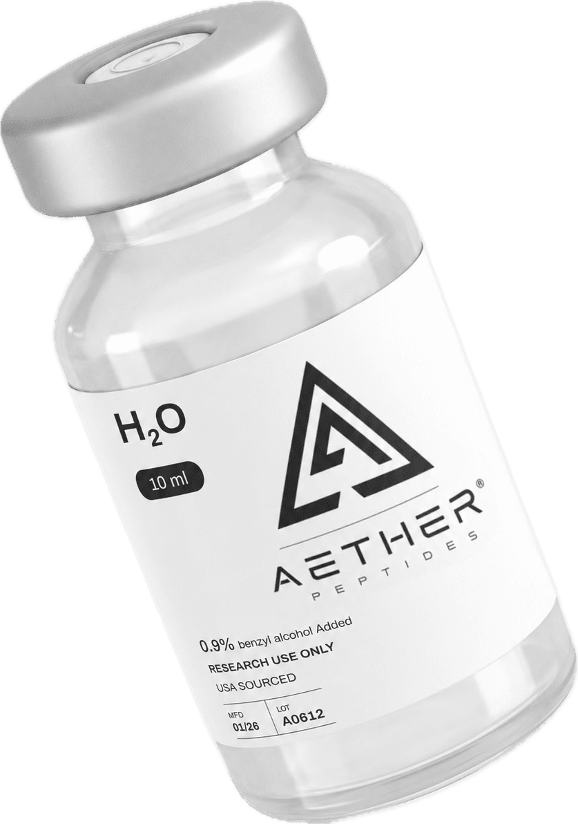 Aether H2O research-grade bacteriostatic water vial
